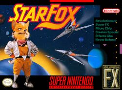Box artwork for Star Fox.