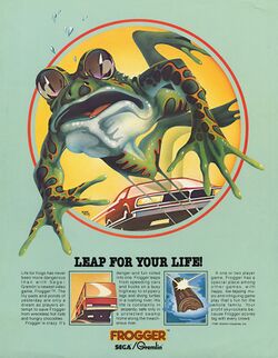 Box artwork for Frogger.