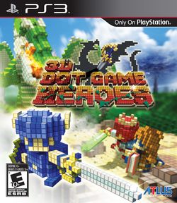 Box artwork for 3D Dot Game Heroes.