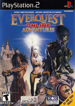 Box artwork for EverQuest Online Adventures.