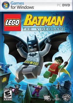 Box artwork for Lego Batman: The Videogame.