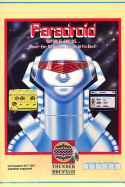 Box artwork for Paradroid.