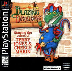 Box artwork for Blazing Dragons.