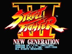 Box artwork for Street Fighter III.