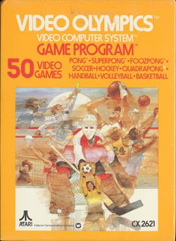 Box artwork for Video Olympics.