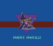 Mega Man X Armored Armadillo Title.png