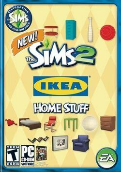 Box artwork for The Sims 2: IKEA Home Stuff.