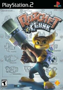 Box artwork for Ratchet & Clank.