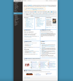 StrategyWiki front page.