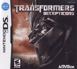 Box artwork for Transformers: Decepticons.