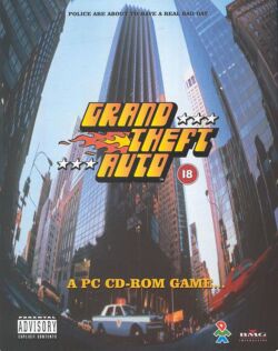 Box artwork for Grand Theft Auto.