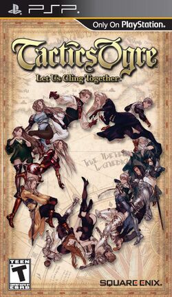 Box artwork for Tactics Ogre: Let Us Cling Together.