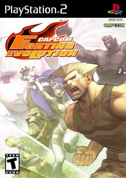 Box artwork for Capcom Fighting Evolution/Jam.