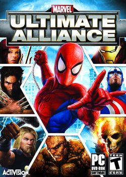 Box artwork for Marvel: Ultimate Alliance.