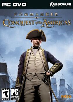 Box artwork for Commander: Conquest of the Americas.