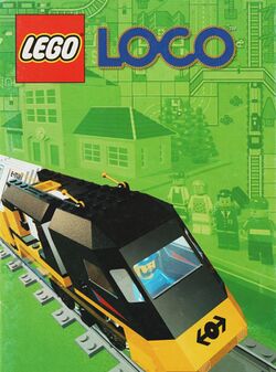 Box artwork for Lego Loco.