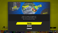 Choosing if lobby is Party or Arena.