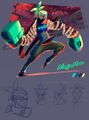 Concept art of Ninjara.