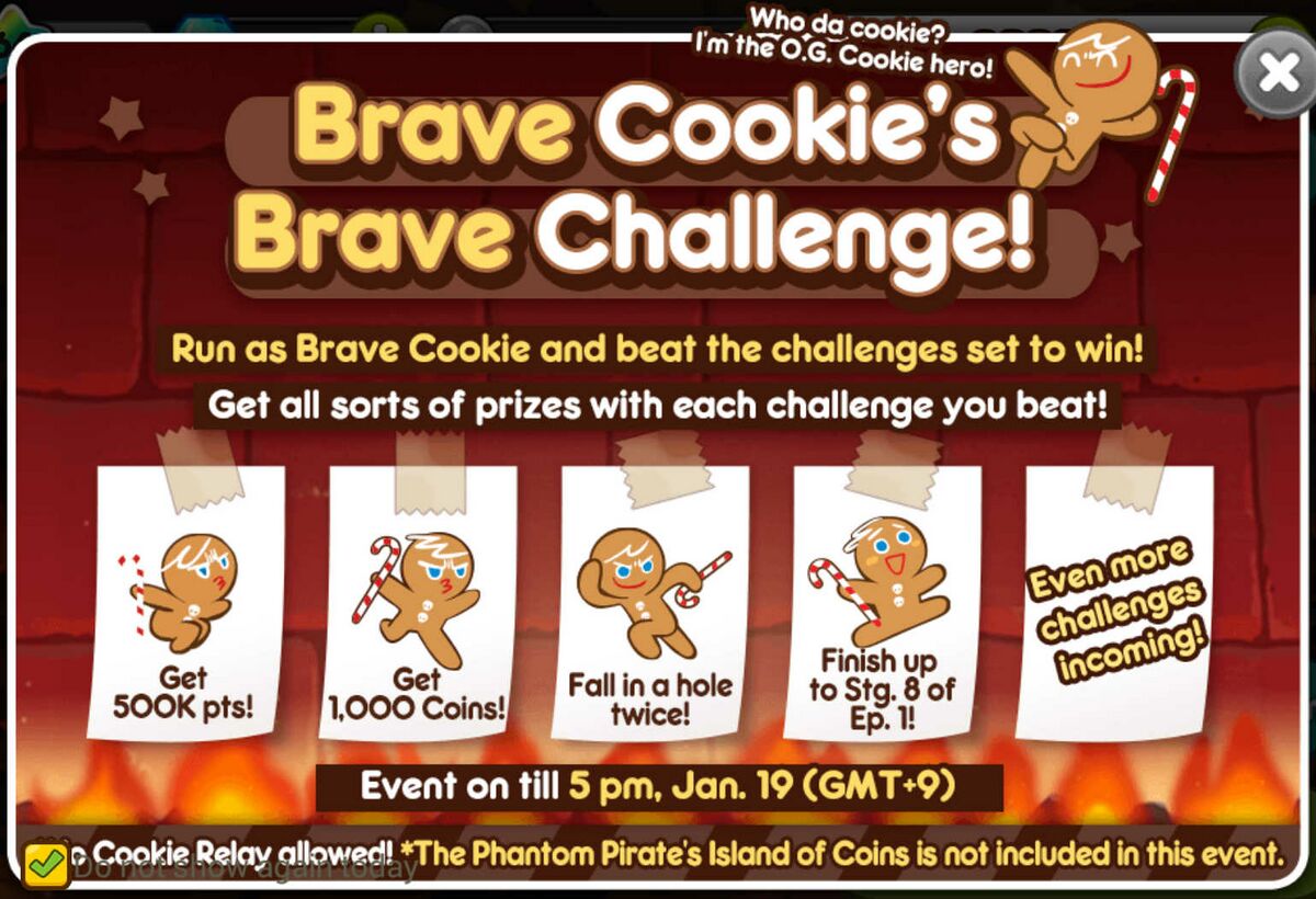 Brave Cookie's Brave Challenge - Cookie Run Wiki