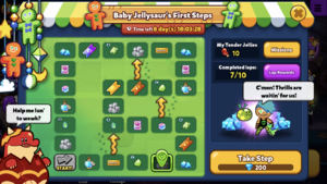 Baby Jellysaur's First Steps - Cookie Run Wiki
