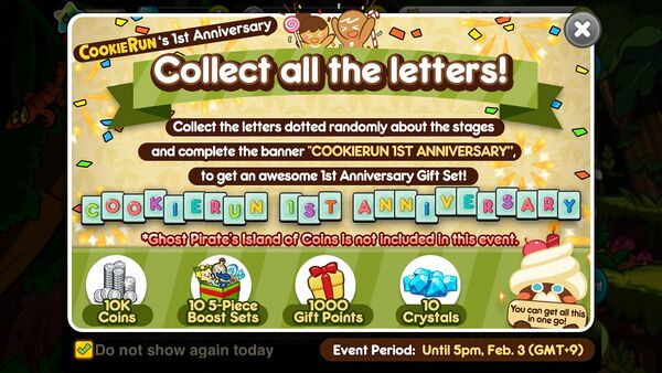 1st Anniversary Alphabet Round Up! - Cookie Run Wiki
