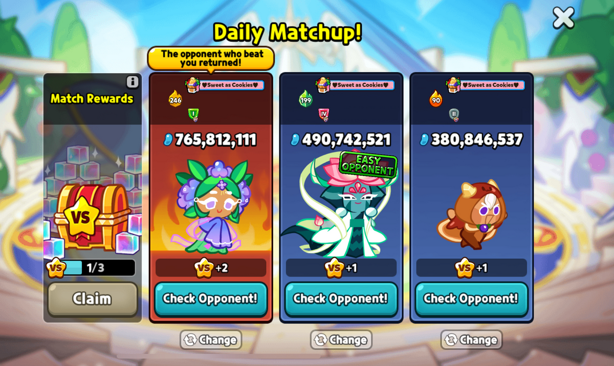 Daily Matchup! - Cookie Run Wiki