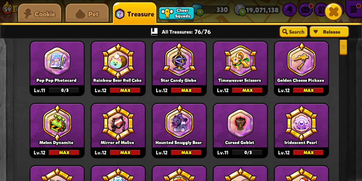 Treasures - Cookie Run Wiki