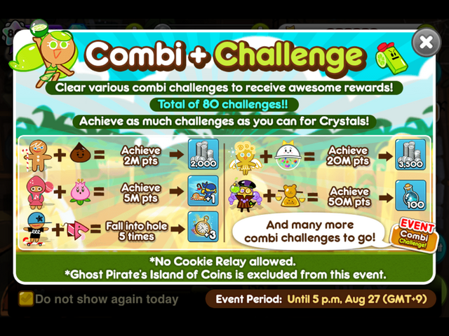 Combi Challenge (August 2015 event) - Cookie Run Wiki