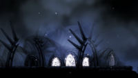 The glowing stones at Hallownest's Crown