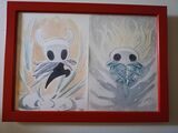 Watercolour art of The Knight and No Eyes by Ari Gibson