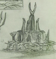 Concept sketch of Fountain Square