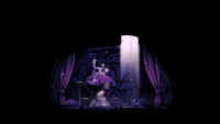 Bretta's basement with Zote's statue