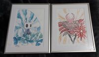 Watercolour art of the Knight and Markoth by Ari Gibson