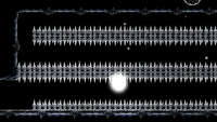 A long spike tunnel at the end of Claustrophobia