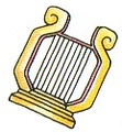 Artwork of a Harp for Kid Icarus