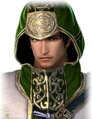 Angry facial expression with hood