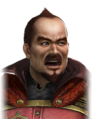 Angry facial expression