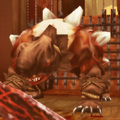 Bugbear - The first real boss the player faces, its main moves are a fierce charge and a mauling attack. Due to its large size, it will receive more damage if 3 zombies are thrown at it. Chapters: 5 Soul: 1,500