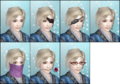 Female face accessory set
