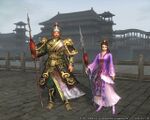 Bianji (right) and Cao Zhang (left) in Sangokushi Online