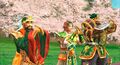 Guan Yu and his brothers making their oath in Kessen II.