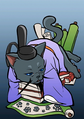 Ouchi Roshitaka in Samurai Cats
