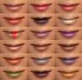 Available lip shades