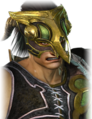 Angry facial expression