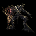 Chariot - A huge creature with a height of 10 or 12 meters, its strength is likened to a moving building. Has a very dangerous charging thrust attack. Can also fire scattering shots at the player.