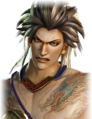 Angry facial expression