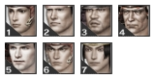 Male faces