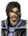 Surprised facial expression with eyepatch