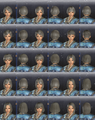 Available female hair parts, styles 1 through 15