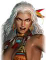 Angry facial expression